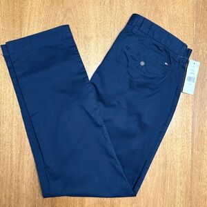 NWT | Tommy Hilfiger Men's Dark Blue Chinos | Flat Front | 32x32